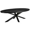 Image de Basile - table à manger 220x110cm effet pierre motifs dorés
