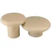 Image de Hortense - set de 2 tables basses forme champignon en fer beige mat