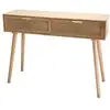 Image de Rodrigo - console couleur naturelle 2 tiroirs bois cannage