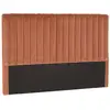 Image de Arthur - tête de lit rembourrée pour lits 140160cm velours orange