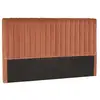 Image de Arthur - tête de lit rembourrée pour lits 160180cm velours orange