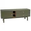Image de Ethan - meuble tv 1 porte, 2 tiroirs et 2 niches en bois vert