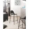Image de Augustin - lot de 2 tabourets de bar john noirs hauteur d'assise 65cm