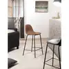 Image de Augustin - lot de 2 tabourets de bar john marron hauteur d'assise 65cm