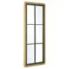 Image de Helena - miroir rectangulaire esprit verrière bois pin et métal vert