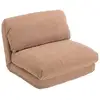 Image de Angele - chauffeuse 1 place convertible en tissu couleur vieux rose