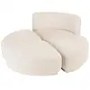 Image de Leopold - ensemble: canapé 1 place avec dossier + 3 poufs