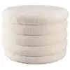 Image de Leopold - pouf m en tissu bouclette écru avec rangement