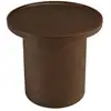 Image de Nestor - table d'appoint ronde en béton marron d36cm