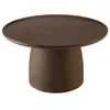 Image de MACABANE NESTOR - Table basse ronde en béton marron D80cm
