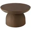 Image de Nestor - table basse ronde en béton marron d70cm