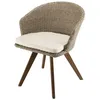 Image de Fauteuil avec coussin - Rotin - Beige