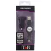 Image de Chargeur allume-cigare - TNB - Pack chargeur + câble - Compatible tout Smartphone - Charge rapide 1000mA - Noir