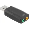 Image de Cet adaptateur vous permet de connecter des enceintes ou écouteurs et un micro sur le port USB 2.0 dun ordinateur. Grâce à