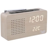 Image de Radio réveil FM - LED - effet bois TNB