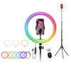 Image de Pack studio photo - TNB - INFLUENCE - Anneau LED 12 RGB - Trépied 160 cm - Télécommande Bluetooth