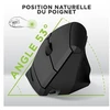 Image de Souris Ergonomique Verticale Tnb Ergo Rechargeable Noir 12.1x6.1x6.1cm T'nb