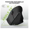 Image de Souris tnb ergo - sans fil ergonomique verticale rechargeable bluetooth + usb-a 2,4 ghz - noir mwergovbtr