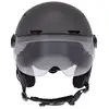 Image de Casque vélo avec feu de freinage automatique et visière t'nb urban moov taille l gris foncé