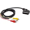Image de Câble Péritel Mâle / 3 Rca 1.50m Fonctionne Dans Les 2 Sens