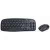 Image de Kit clavier et souris sans fil - WE - Noir - Ergonomique - 8 touches multimédias - Fonction sommeil