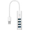 Image de Hub 4 Ports Usb 3.0 2 Alimentations Possibles Pc Ou Secteur Inclus Câble Micro Usb+chargeur 2a