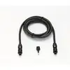 Image de Câble Optique Mâle/mâle 1.50m Hg Connecteurs Plaqués Or Câble Tressé - Avec Adaptateur