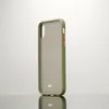 Image de Coque De Protection Rubber : Dos Transparent - Contour Mat Colorés - Boutons Colorés - Anti-chocs - Antidérapant - Semi