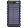 Image de WE Batterie de secours 10000 mAh - Antichocs - 2 ports USB - 10W - Panneaux solaires/lampe torche intégrés - IPX4 - noire