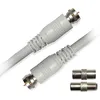Image de Câble Sat Mâle - 10 M 2 Adaptateurs