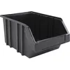 Image de Bac de rangement 8L - NOVAP - Noir - Polypropylène recyclé - Fond plat anti-dérapant - Crans de blocage
