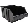 Image de Bac de rangement 16L - NOVAP - Noir - Polypropylène recyclé - Fond plat anti-dérapant - Crans de blocage