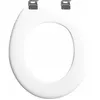 Image de Abattant Tradition simple OLFA - Abattant WC - Blanc - Bois réticulé - Charnière en inox - Ecrous nylon