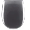 Image de Abattant wood slim déclipsable - Effet métal précieux Gris anthracite 48x36.5 cm