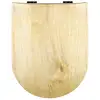 Image de Abattant wood slim déclipsable au look bois clair 47.5x36.5 cm