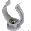 Image de Collier lyre PVC gris simple - Tube Diamètre 32 mm - Nicoll