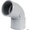 Image de Raccord PVC gris coudé 67 degrés30 - Diamètre 100 mm - Double emboîture - Nicoll