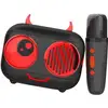 Image de Kit Karaoké / Enceinte Bluetooth Et Micro Sans Fil Diablo, Effets Voix Magiques, Autonomie 8h, Recharge Usb