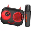 Image de Kit karaoké-enceinte bt et micro sans fil diable, effet voix magique, autonomie 8h, recharge usb AAAHZ85773
