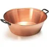 Image de Bassine à confiture - NATURE ET SAVEURS - 38 cm - capacité 9 L - cuivre lisse - anses en fonte