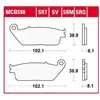 Image de Plaquettes de Frein TRW - Organique - MCB598