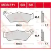 Image de Plaquettes de Frein TRW - Organique - MCB671