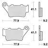 Image de Plaquettes de Frein TRW - métal fritté - MCB672SH