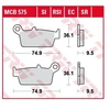 Image de Plaquettes de Frein TRW - Organique - MCB575