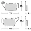 Image de Plaquettes de Frein TRW - Organique - MCB672
