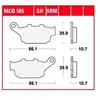 Image de Plaquettes de Frein TRW - Organique - MCB585
