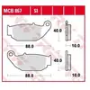 Image de Plaquettes de Frein TRW - métal fritté - MCB867SI