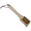 Image de Brosse - COOKIN GARDEN - 2 en 1 - Nettoie-grille - Bois