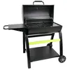 Image de COOKIN GARDEN Barbecue charbon de bois TONINO 70 - L 123 x l 74 x H 1045cm - Surface de cuisson : L 68 x l 415cm - Noir