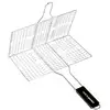 Image de Grille Double Pour 6 Steaks Acier Chromé 34 X 22 Cm Cook In Garden